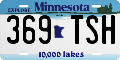 MN license plate 369TSH