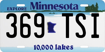 MN license plate 369TSI