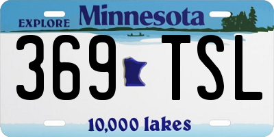 MN license plate 369TSL