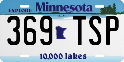 MN license plate 369TSP