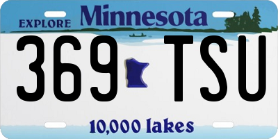 MN license plate 369TSU