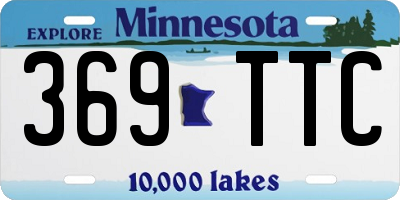 MN license plate 369TTC