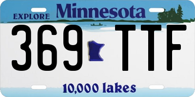 MN license plate 369TTF