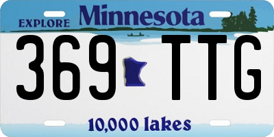 MN license plate 369TTG