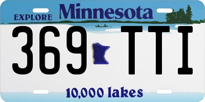 MN license plate 369TTI