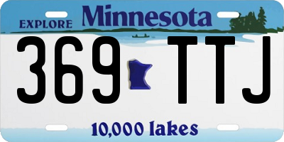 MN license plate 369TTJ