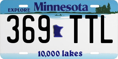 MN license plate 369TTL