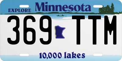 MN license plate 369TTM