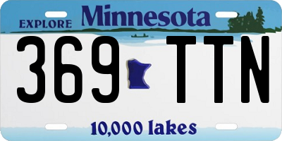 MN license plate 369TTN