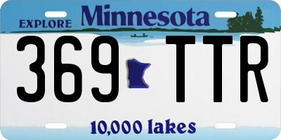 MN license plate 369TTR
