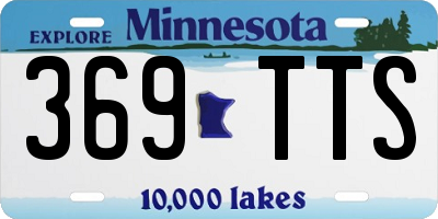 MN license plate 369TTS
