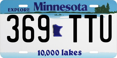 MN license plate 369TTU