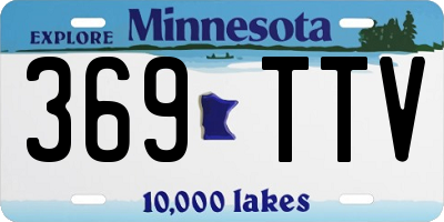 MN license plate 369TTV