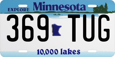 MN license plate 369TUG