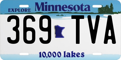 MN license plate 369TVA