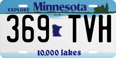 MN license plate 369TVH