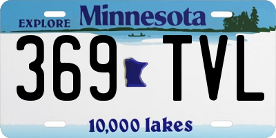 MN license plate 369TVL