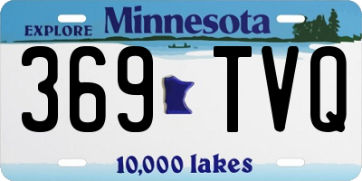 MN license plate 369TVQ
