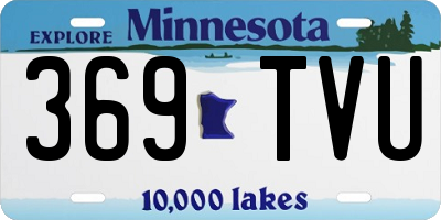 MN license plate 369TVU