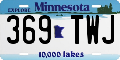 MN license plate 369TWJ