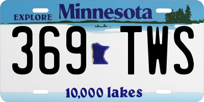 MN license plate 369TWS