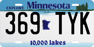 MN license plate 369TYK