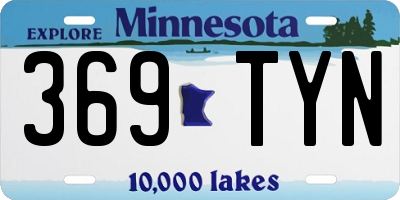 MN license plate 369TYN
