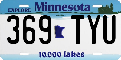 MN license plate 369TYU