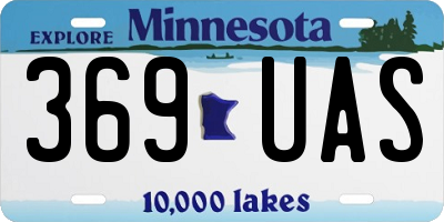 MN license plate 369UAS