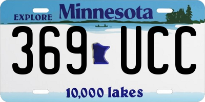 MN license plate 369UCC
