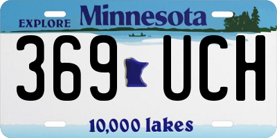 MN license plate 369UCH