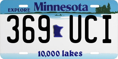 MN license plate 369UCI