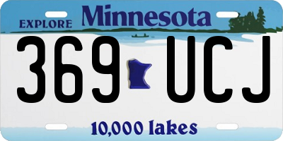 MN license plate 369UCJ