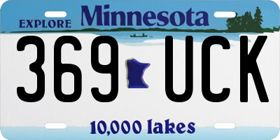 MN license plate 369UCK
