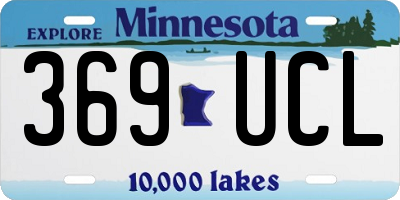 MN license plate 369UCL