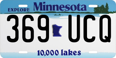 MN license plate 369UCQ