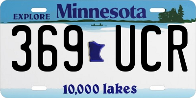 MN license plate 369UCR