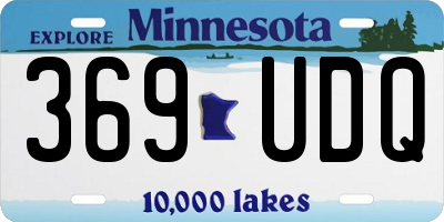 MN license plate 369UDQ