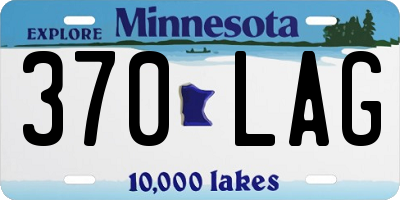 MN license plate 370LAG