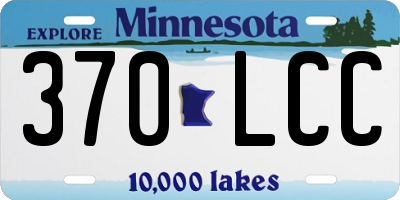 MN license plate 370LCC