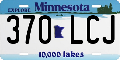 MN license plate 370LCJ