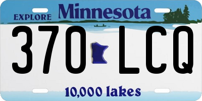 MN license plate 370LCQ