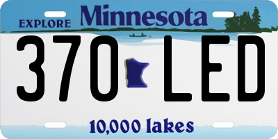 MN license plate 370LED