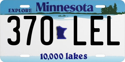 MN license plate 370LEL
