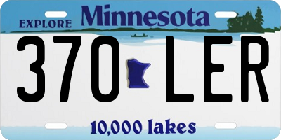 MN license plate 370LER