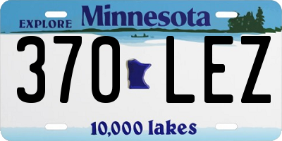MN license plate 370LEZ