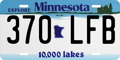 MN license plate 370LFB