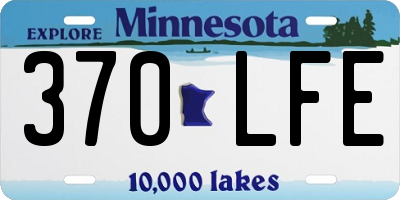 MN license plate 370LFE