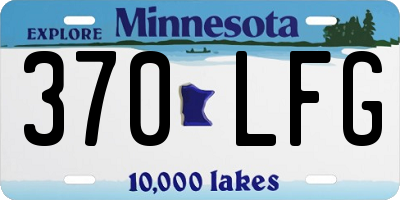 MN license plate 370LFG