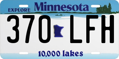 MN license plate 370LFH